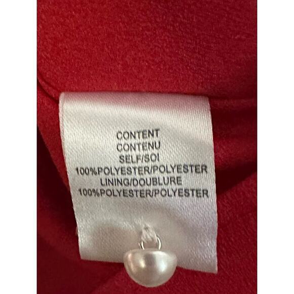 WAYF Eryn Ruffle Bell Sleeve Blouse Red Pattern Print Shirt Top - Sz XS - Picture 6 of 6